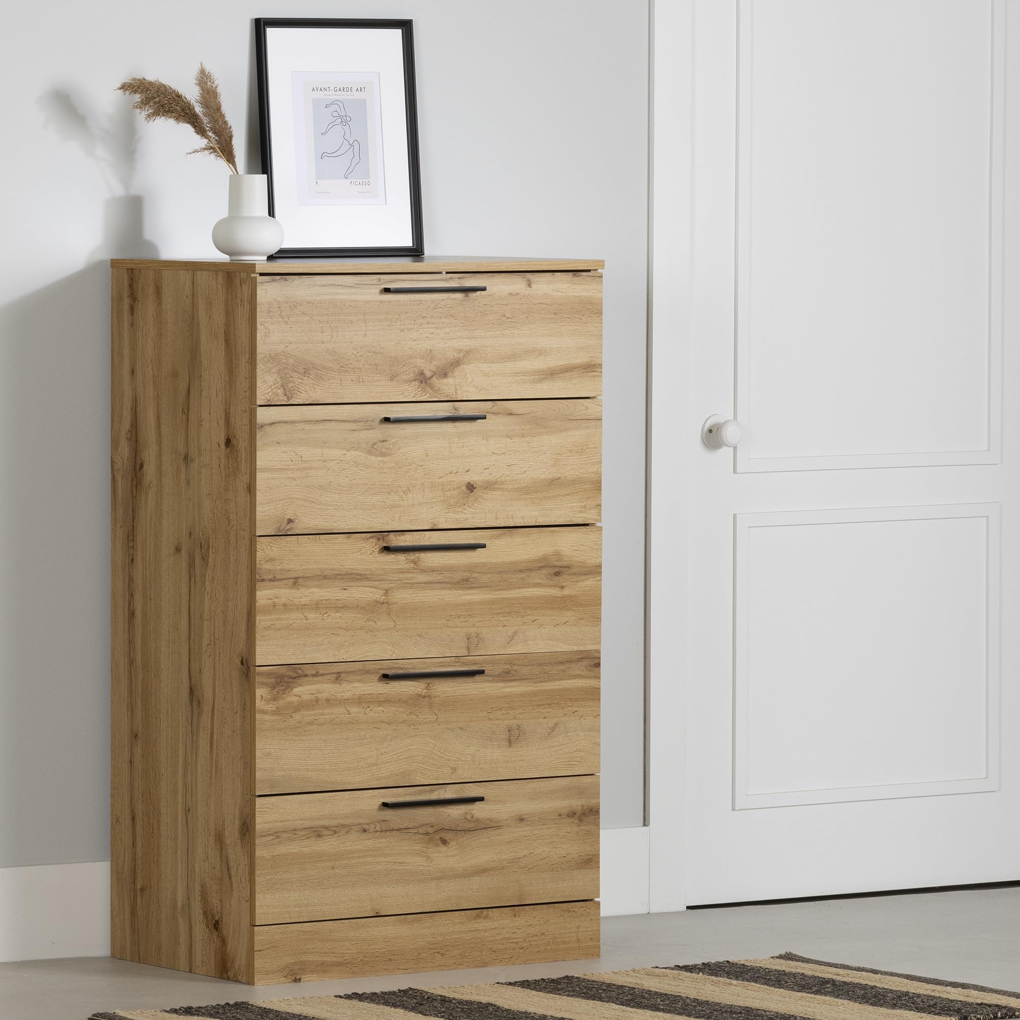 South Shore Furniture Step One Essential 5-Drawer Chest, Nordik Oak